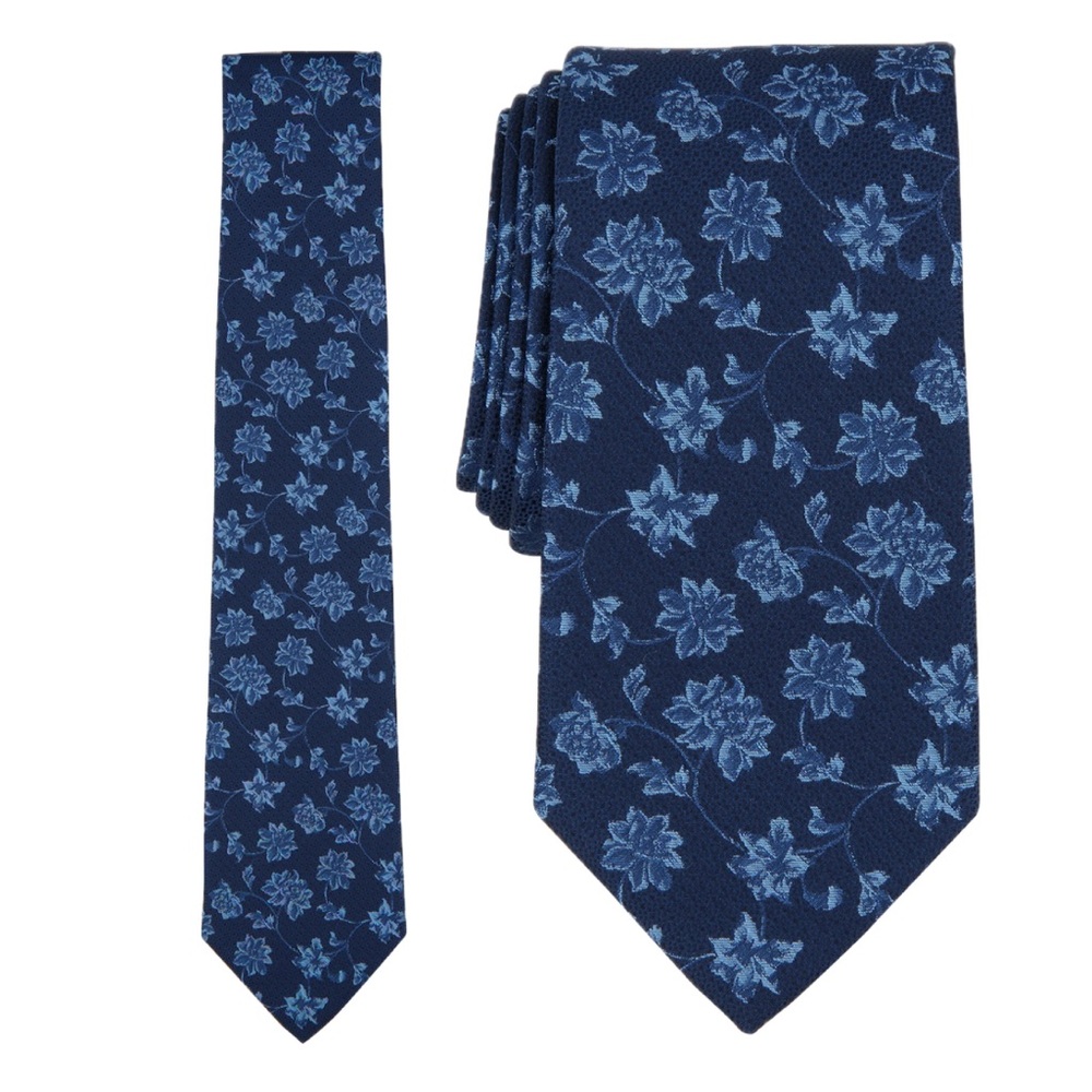 Michael Kors Men's Gegan Blue Floral-Print Tie